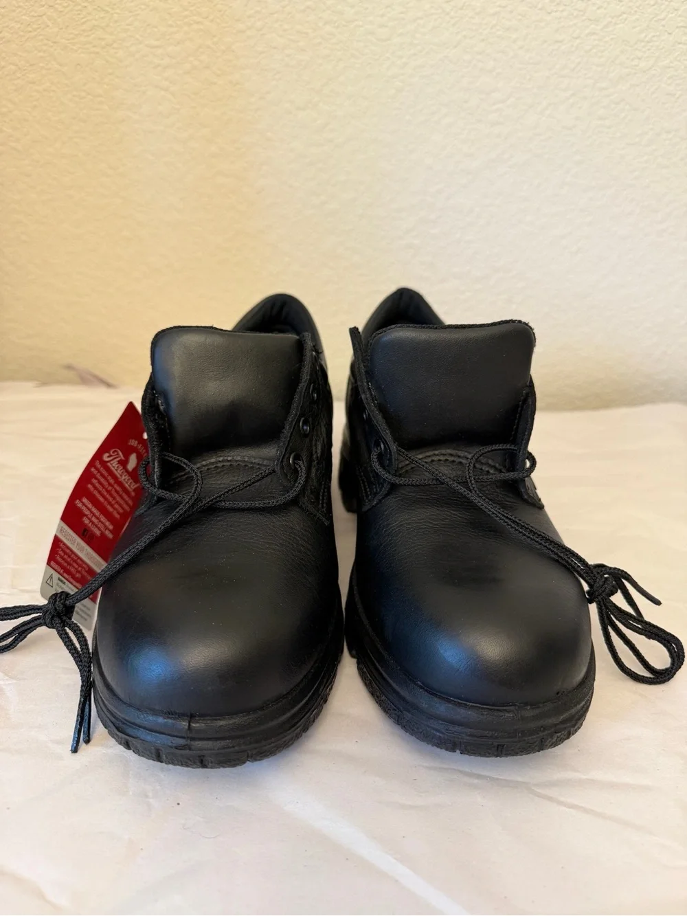 Thorogood Men’s New Black leather lace up Oxford Work Shoe Sz 9M